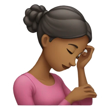 Woman bowing  sticker