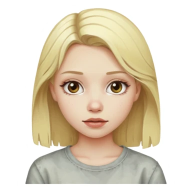 grunge blonde girl sticker