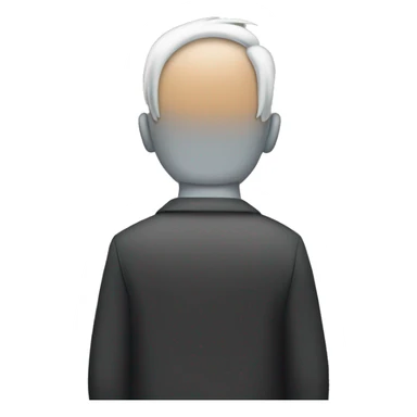 the back of a person looking at his or her smartphone sticker