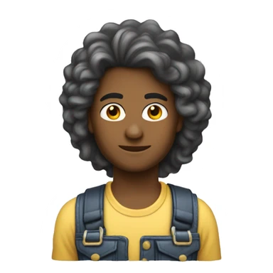 Banco de cabelo cacheado  sticker