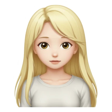 Blonde naked anime girl with her ass presenting sticker