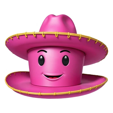 jeff koons pink spam sombrero sculpture  sticker