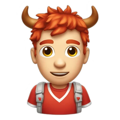 red cow gamer sticker