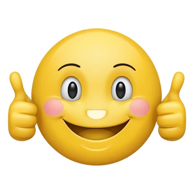smiley face with two thumbs up hands normal emoji in keyboard smiley sticker