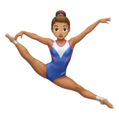 Women's gymnastics sticker