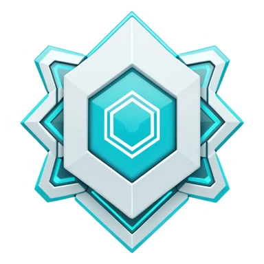  White And Cyan Cyber Aesthetic Deco sticker