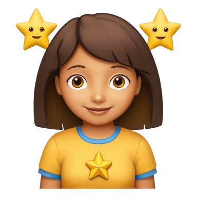 Happy emoji (star of dora) sticker