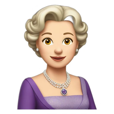 flirty queen elizabeth sticker