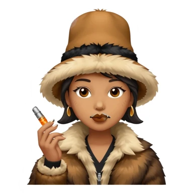 ai sasquash with a vape smoking sticker