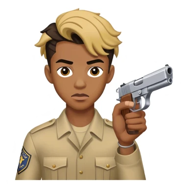 ja morant from the nba holding a high caliber handgun sticker