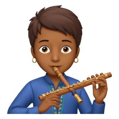 Krishan flute sticker