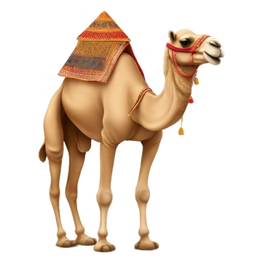 camel in arabic costume sticker