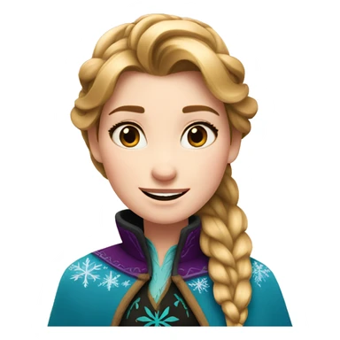 anna from frozen sticker