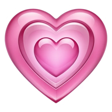 Pink heart shaped crystal with a $ carved in the center of the crystal. sticker