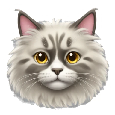 Fluffy cat sticker