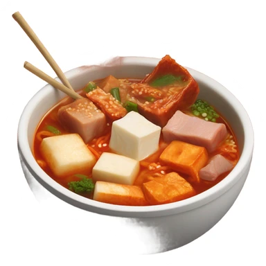 Korean kimchi stew high detail sticker