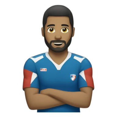 Handball player sticker