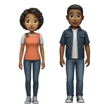 ai boy& girl sticker