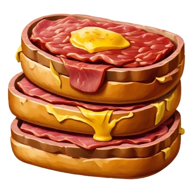 Van gogh spam meat art painting sticker