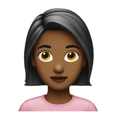 Ragazza nera con gonna sticker