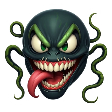 Venom face sticker