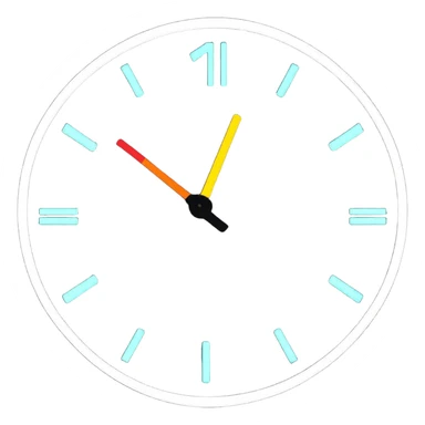 7:42 on a digital clock sticker