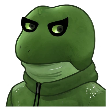 Glitter ski mask sticker