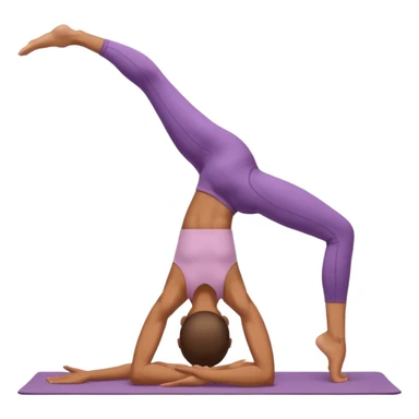 yoga backbend pose sticker
