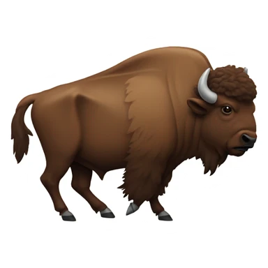 Bison mascot Hoosier  sticker