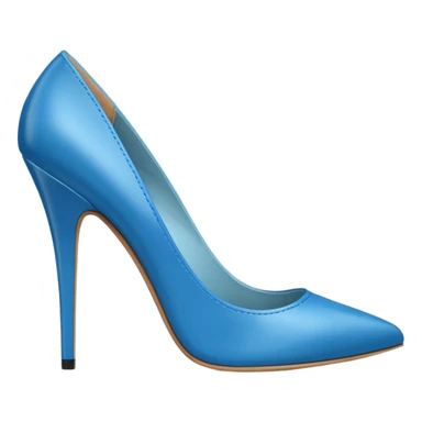 blue high-heeled shoes sticker