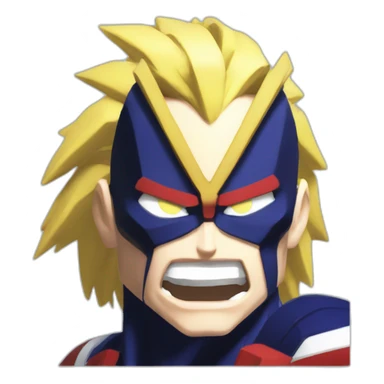 All might my hero academia motivated sticker