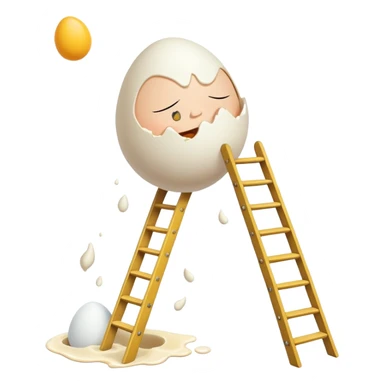 humpty dumpty falling off a ladder sticker