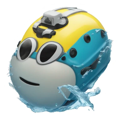 AGV swimming in water sticker
