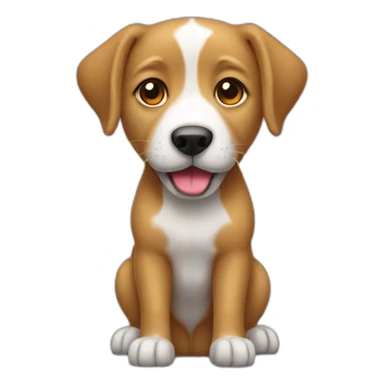 un chien sur un chat sticker