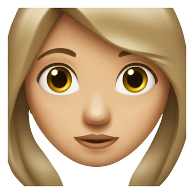 Mädchen mit braunen Haaren und grünen Augen  sticker