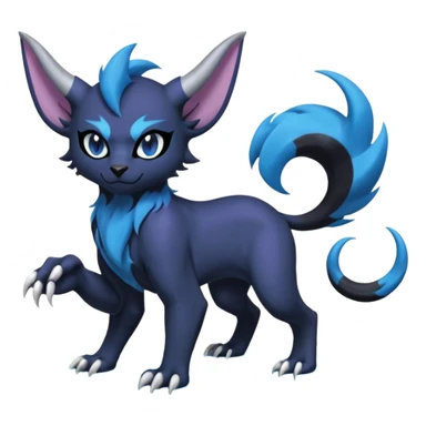 Luxray-Noibat-Absol-Dewott-fusion sticker