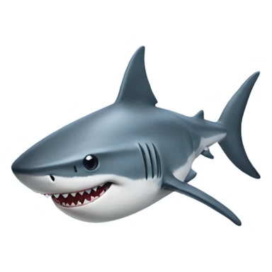 Shark with a booty hat sticker