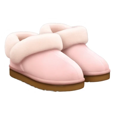 fuzzy slippers uggs light pink sticker