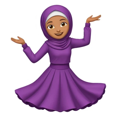 Hijabi girl dansing sticker
