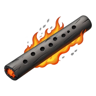 wood fire stick  sticker
