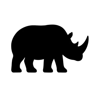 Rhinoceros sticker