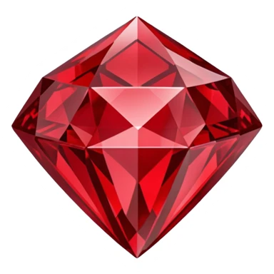 Carved Red Diamond Crystal "RED" sticker