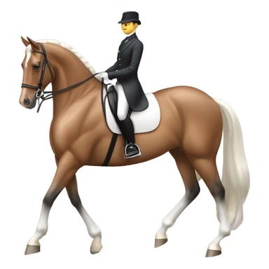 dressage horse sticker