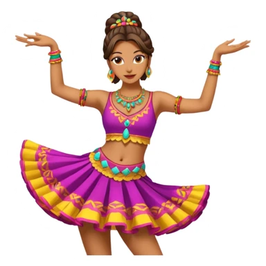 woman festival dancer sticker