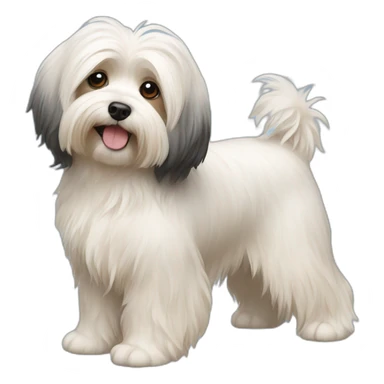 Dog havanese full height sticker