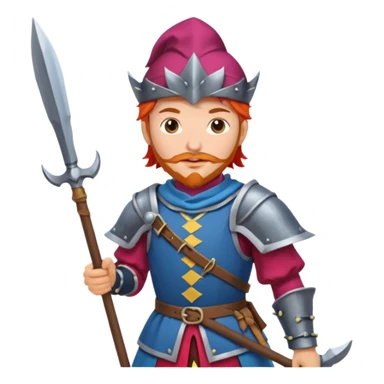 landsknecht, (keep the pose and the frame the same) sticker
