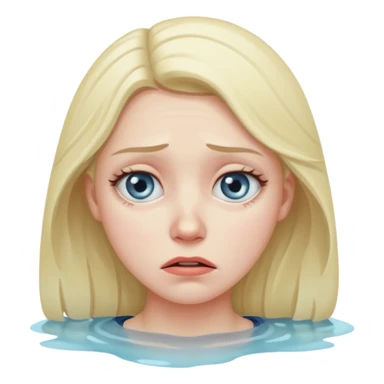 very sick and sad woman sticker