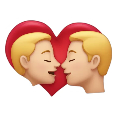 heart kiss sticker