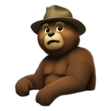 smokey bear make vidio sticker