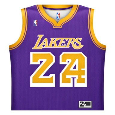 los angeles lakers jersey sticker
